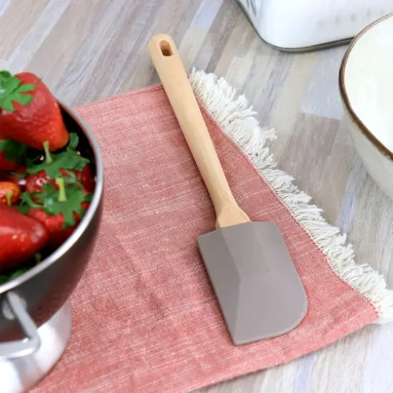 Martha Stewart Beech Wood & Gray Silicone Spatula {4}