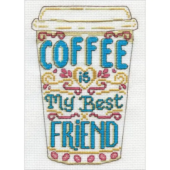 Design Works&trade; Coffee Counted Cross Stitch Kit {1}