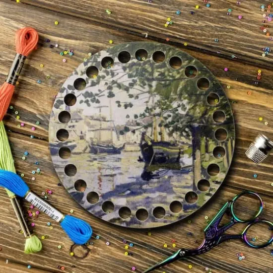 Wonderland Crafts Boat Painting Thread Organizer {1}