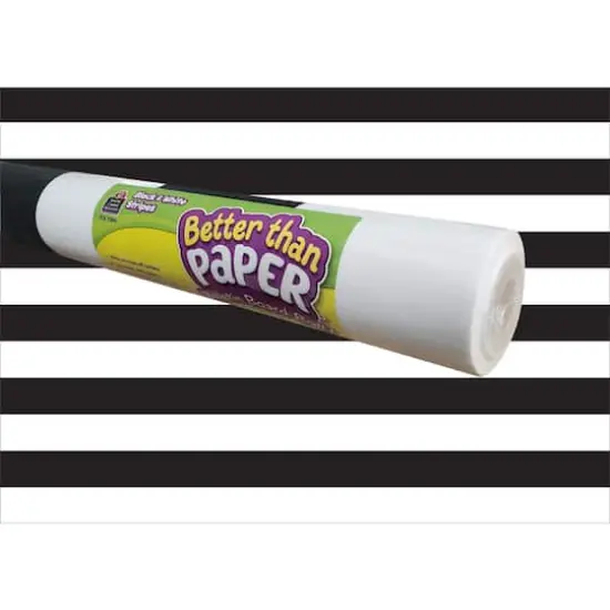 Teacher Created Resources Better Than Paper&reg; Black & White Stripes Bulletin Board Roll, 4ct. {1}