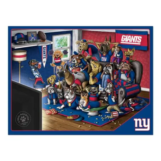 NFL Purebred Fans A Real Nailbiter 500 Piece Puzzle New York Giants {5}