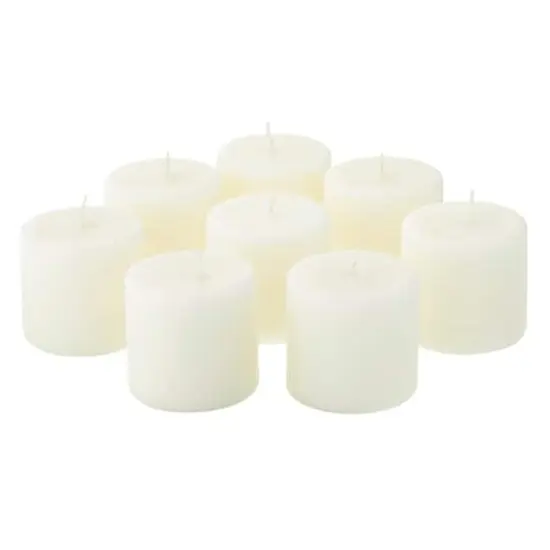 Ashland&reg; Basic Elements&trade; Ivory Pillar Candles, Value Pack {4}