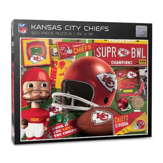 NFL Retro Series 500 Piece Puzzle Kansas City Chiefs {1}