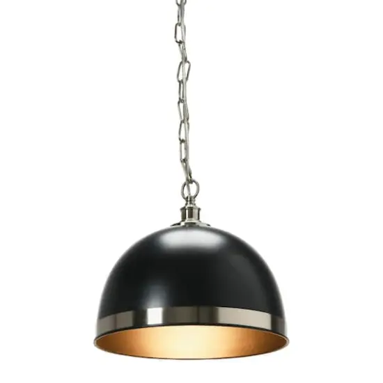 Hello Honey&reg; 5.9ft. Metal Ceiling Light Black and Antique Nickel {3}
