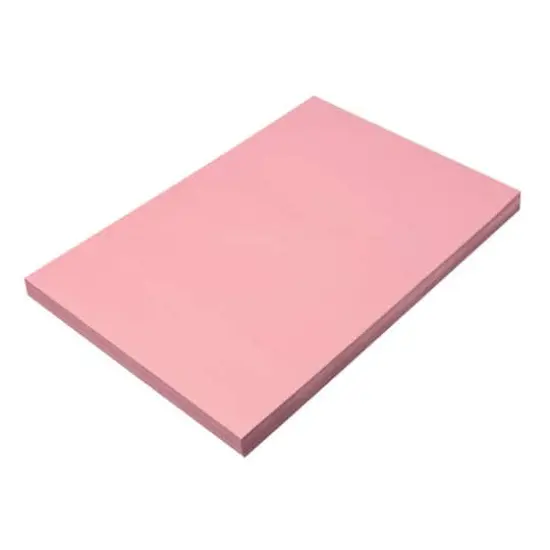 SunWorks&reg; 12" x 18" Pink Construction Paper, 5 Packs of 100 Sheets {3}