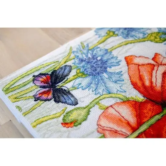 Luca-s Poppies And Butterflies Counted Cross Stitch Kit {4}