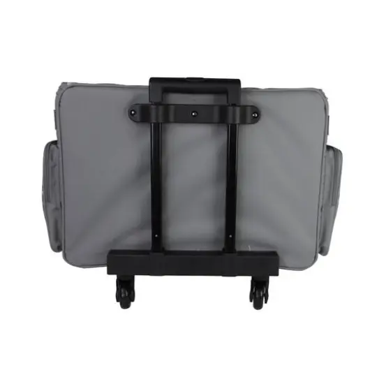 Everything Mary Purple Floral 4 Wheel Collapsible Deluxe Sewing Machine Storage Case {3}