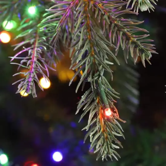 Glitzhome&reg; 9ft Pre-Lit Full Fir Artificial Christmas Tree, Multicolor LED Lights {7}