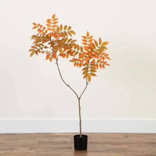 4ft. Autumn Minimalist Sumac Artificial Fall Tree  {7}