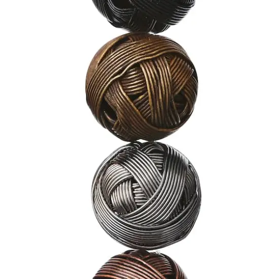 Multicolor Precious Metal Wire Beads, 25mm by Bead Landing&trade; {1}