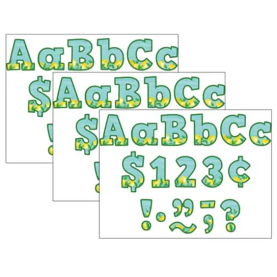 Teacher Created Resources Lemon Zest Bold Block Letters, 3 Packs of 230 {1}