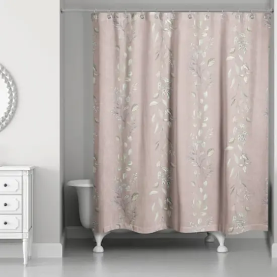Vines Shower Curtain Blush {3}