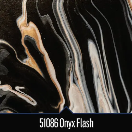 FolkArt&reg; Drizzle&trade; Pre-Mixed Acrylic Pouring Paint, 9oz. Onyx Flash {3}