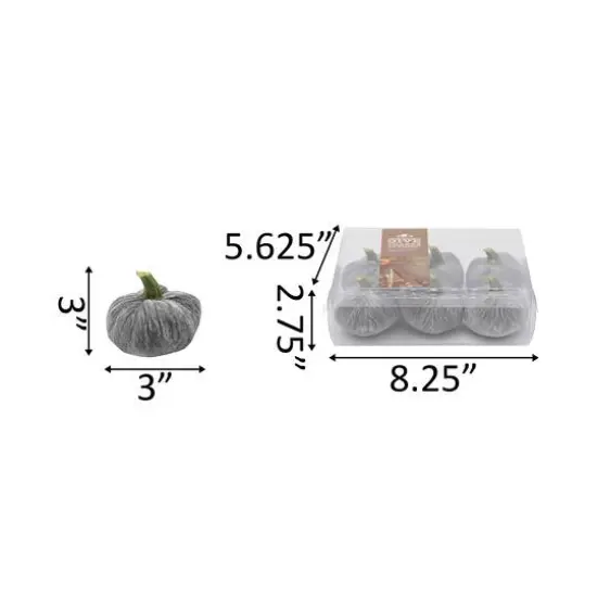 Flora Bunda&reg; Gray Velvet Pumpkins, 6ct. {4}