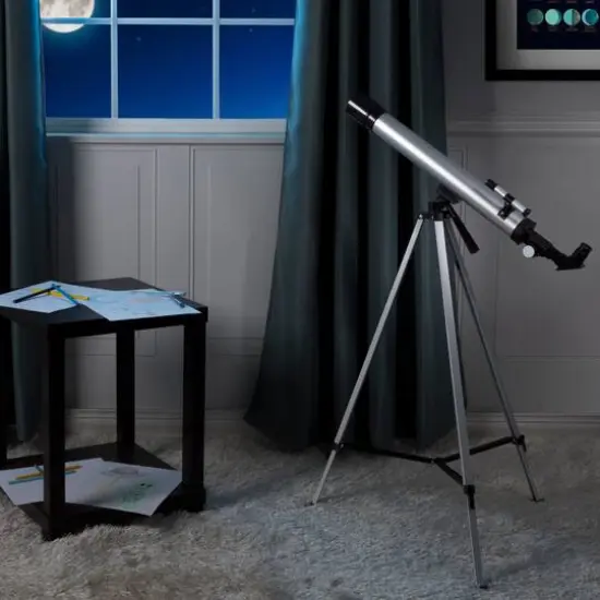 Toy Time 60mm Mirror Refractor Telescope with Tripod {7}