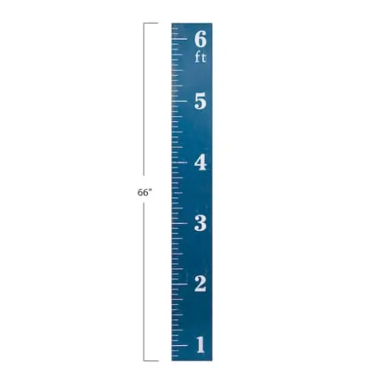 Hello Honey&reg; 66'' Blue Growth Chart Ruler Wall D&eacute;cor {6}