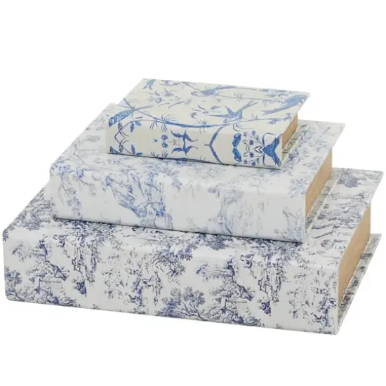 Nature & Foliage Canvas Faux Book Box Set {4}