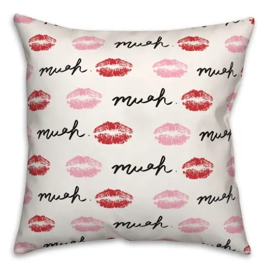 Muah Lips Throw Pillow {3}
