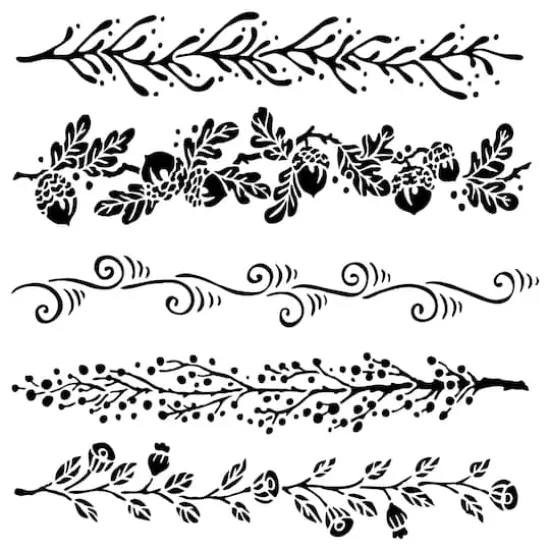 The Crafter's Workshop Fanciful Borders Stencil {1}