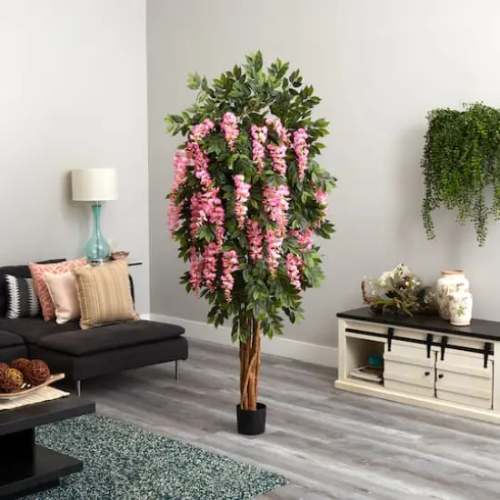 6.5ft. Potted Wisteria Silk Tree {4}