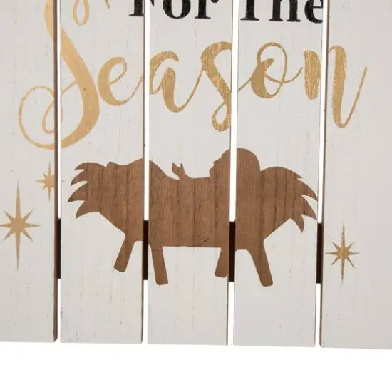 Glitzhome&reg; 28" Wooden Nativity Wall D&eacute;cor {6}