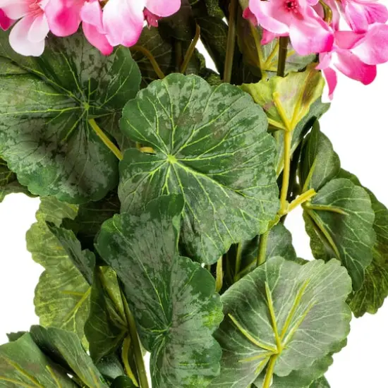 Artificial Light Pink Geranium Bush {5}