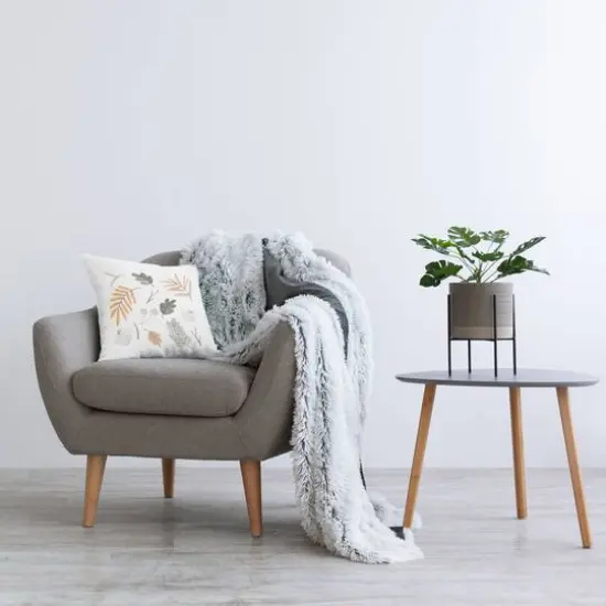 Stupell Industries Soft Varied Botanical Plants Minimal Muted Tones Throw Pillow, 18" x 18" {3}