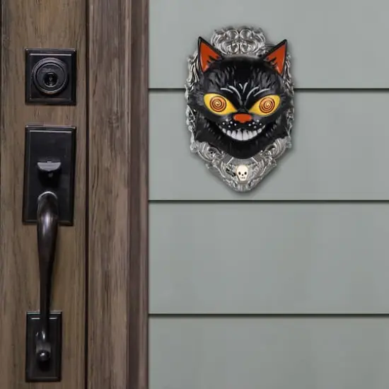 8" Black Cat Animated Doorbell by Ashland&reg; {3}