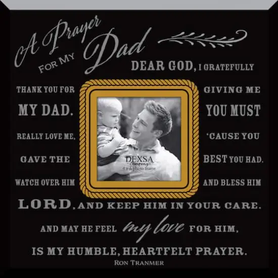 Prayer For My Dad 4" x 4" Frame with Easel {1}