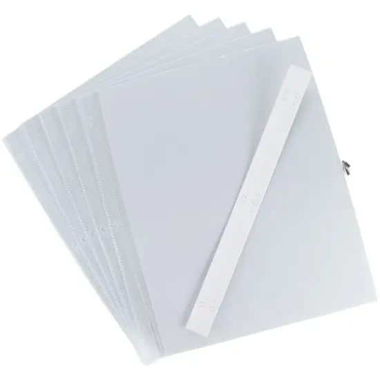 Pioneer&reg; 12" x 15" Universal Top-Loading Page Protectors with White Inserts {3}