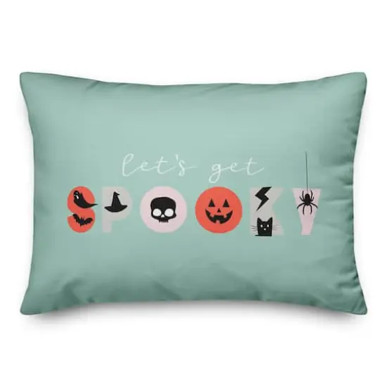 Spooky Type Throw Pillow {1}