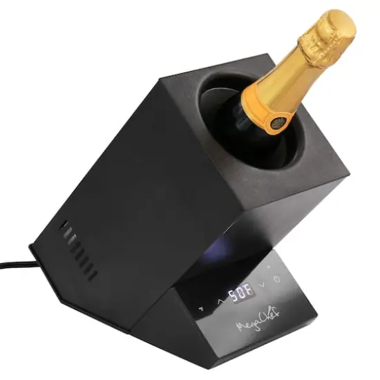 MegaChef Black Electric Wine Chiller with Digital Display {3}