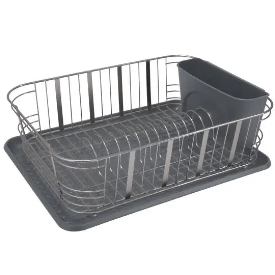 Laura Ashley Satin Aristo Dish Rack Set {1}