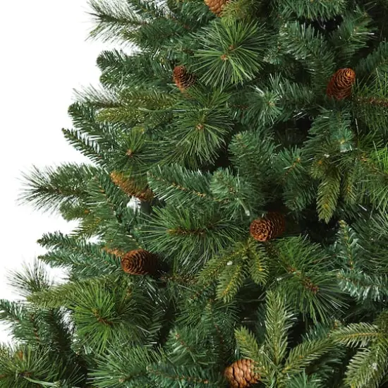 7.5ft. Pre-Lit West Virginia Mixed Pine Artificial Christmas Tree, Clear Lights {5}