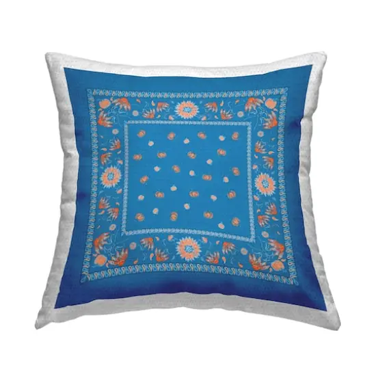 Stupell Industries Blue Sky Harvest Pattern Outdoor Printed Pillow {1}
