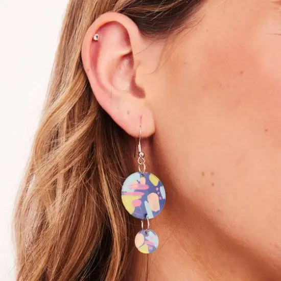 Faber-Castell&reg; Painted Acrylic Earrings {7}