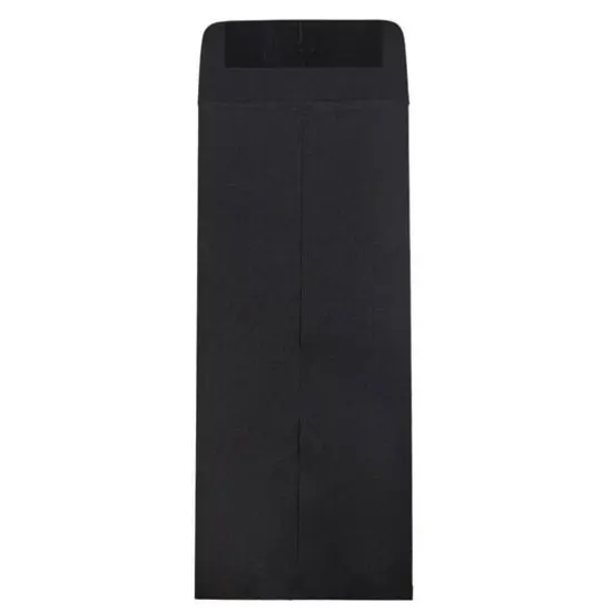 JAM Paper 4.5" x 10.375" Black Linen Policy Business Envelopes, 25ct. {3}