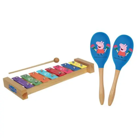 Peppa Pig Wood Xylophone & Maracas Combo Set {1}