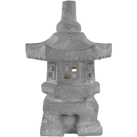20" Solar Powered LED Pagoda Outdoor Garden Statue {1}