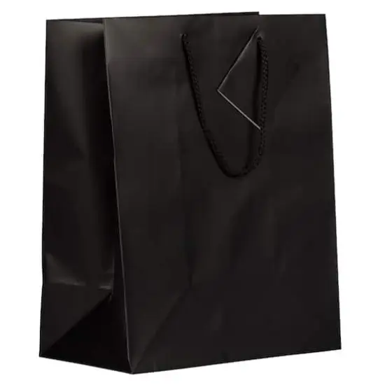JAM Paper Large Matte Gift Bags, 100ct. Black {1}