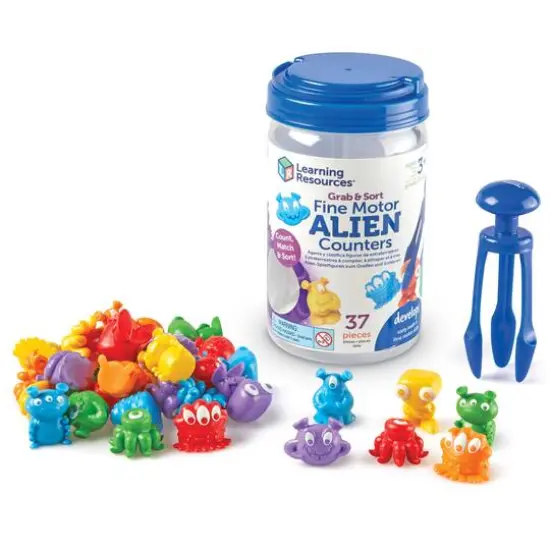 Learning Resources Grab & Sort Fine Motor Alien Counters {1}