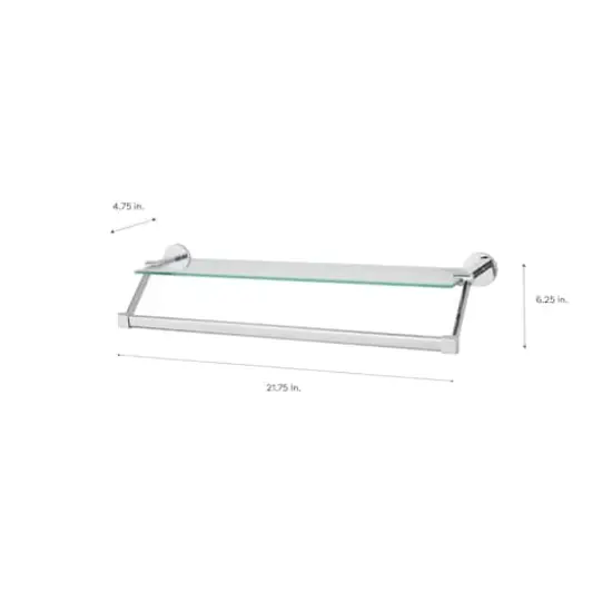 Organize It All Hanging Glass Shelf & Towel Bar  {5}