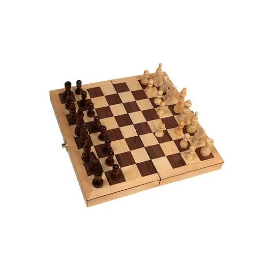 Classic Games Collection 18" Deluxe Folding Chess Set {3}