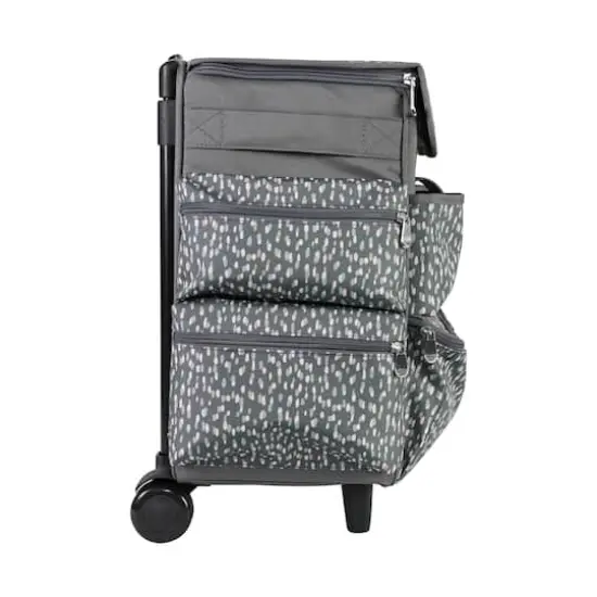 Everything Mary Gray & White Teacher Rolling Tote {5}