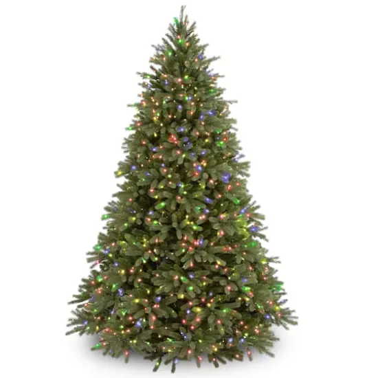 6.5ft. Pre-Lit Feel Real&reg; Jersey Fraser Fir Artificial Christmas Tree, Multicolor Lights {1}