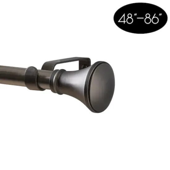 Home Details Trumpet Curtain Rod Satin Nickel {5}