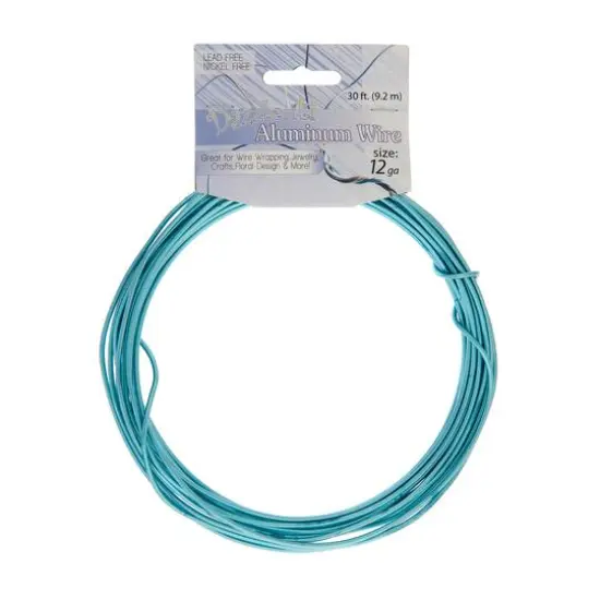 John Bead 12 Gauge Aluminum Jewelry Wire, 30ft. Rose {2}