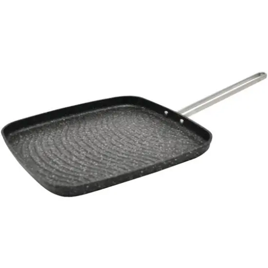 THE ROCK by Starfrit 10" Grill Pan With Stainless Steel Wire Handle {1}