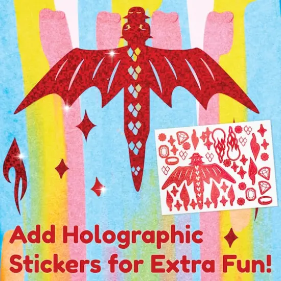 Creativity for Kids&reg; Dragon Squeegeez Magic Reveal Art {7}