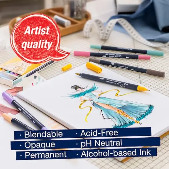 Faber-Castell&reg; Goldfaber Sketch Fashion Dual Tip Alcohol Markers {5}